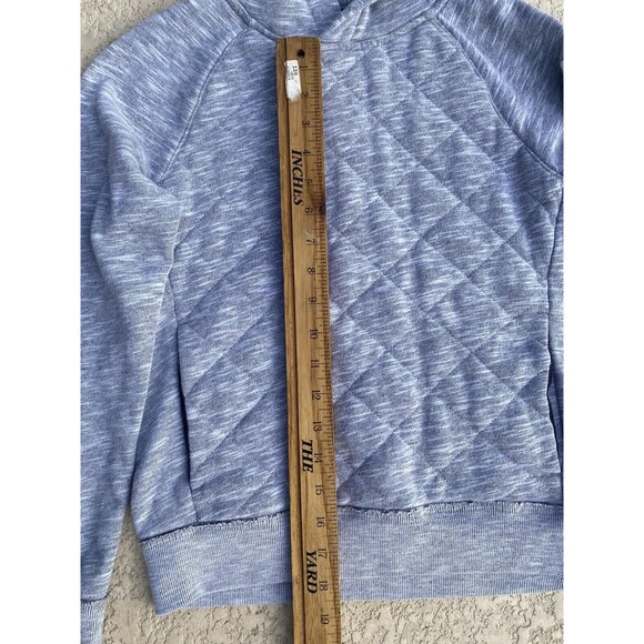 Abercrombie Kids Gray Pullover Hoodie Sweatshirt Quilted Cotton Blend 11/12 Boys - Picture 4 of 11